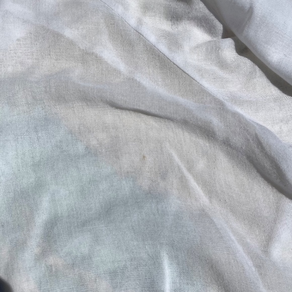 Vintage 1991 Dotti Sheer White Button Up Blouse - Picture 8 of 9